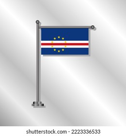 Illustration of Cape Verde flag Template