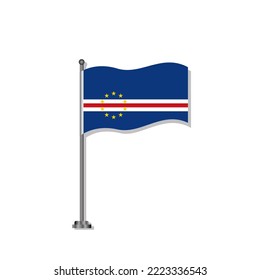 Illustration of Cape Verde flag Template