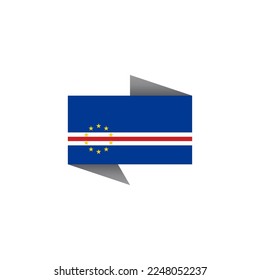 Illustration of Cape Verde flag Template