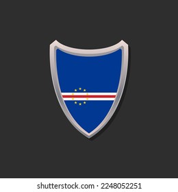 Illustration of Cape Verde flag Template