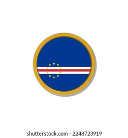 Illustration of Cape Verde flag Template