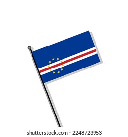 Illustration of Cape Verde flag Template