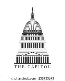 An illustration of Capitol building concept