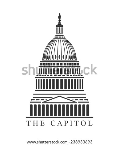 An illustration of Capitol building concept