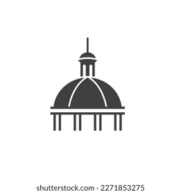 illustration of capitol dome, vector art.