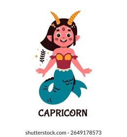 Illustration Of Capricorn Zodiac Character Design