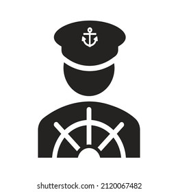 Illustration The captain is a ship's leader. The term captain is also used for a skipper who has escorted a ship, very suitable for use in websites, applications, apps, logos, banners and others.