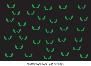 The illustration captures a range of bat eye expressions, including those that are sinister and menacing as well as those that are whimsical and playful.