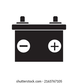 Illustration of car battery icon on white background