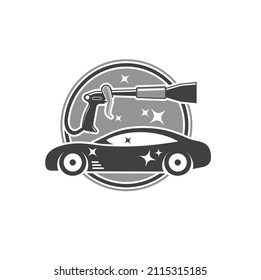ilustración del arma de limpieza de coches, arte vectorial.