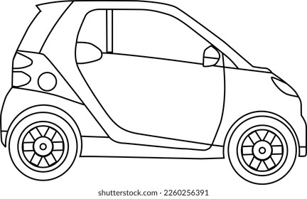 illustration of car for element design