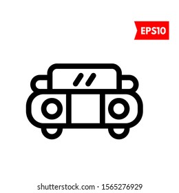 illustration of car flat icon