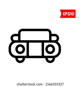 illustration of car flat icon
