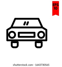illustration of car flat icon