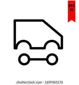 illustration of car flat icon