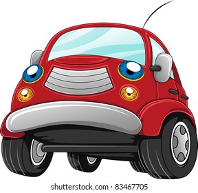 Illustration of a Car Gearing Up