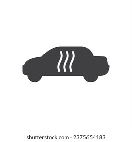 illustration of car heater or car defrost.