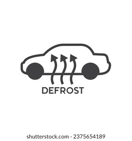 illustration of car heater or car defrost.