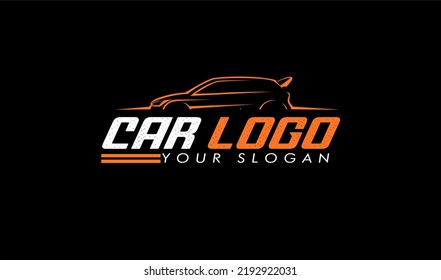 illustration car logo template for car wash, auto detailing, auto glass and tint service. modification, garage