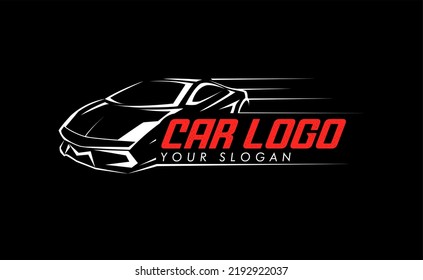 illustration car logo template for car wash, auto detailing, auto glass and tint service. modification, garage