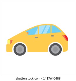 Illustration of car | Normal car Passenger car | Deformed, comic, anime style vector data