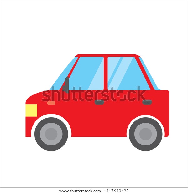 Illustration of car | Normal car Passenger\
car | Deformed, comic, anime style vector\
data