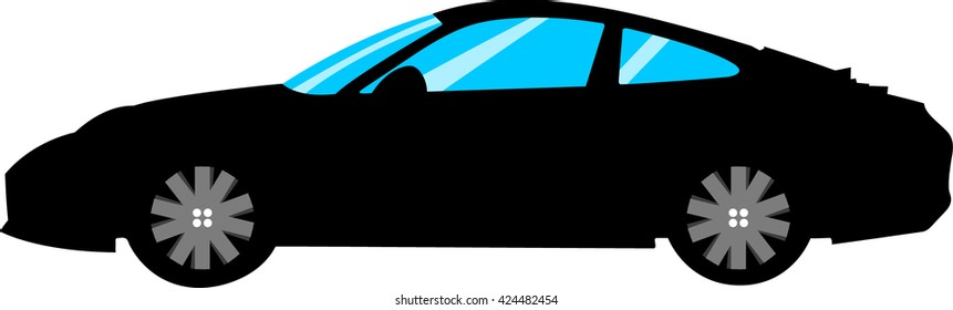 illustration car for print vector isolated white background