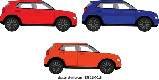 illustration of car side view