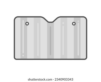 An illustration of a car sunshade.