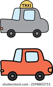 an illustration of a car in traffic