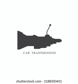 illustration of car transmission, vector art.