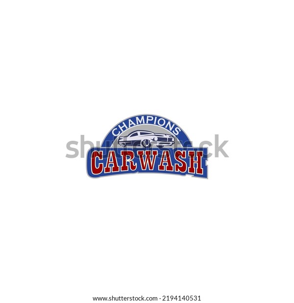 Illustration Car wash logo design template.\
Automotive car cleaning logo\
design.