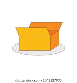 Illustration card board open retro with blank background