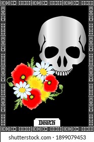 the illustration - card for tarot - the death.
