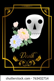 the illustration - card for tarot - the death.
