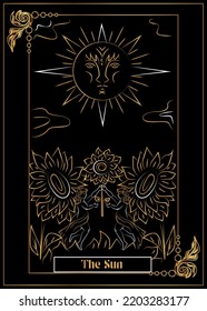 
the illustration - card for tarot - The Sun.
