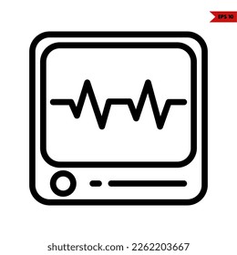 ilustración del icono de línea cardiograma