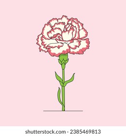 La ilusión de las flores de los claveles