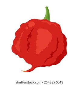 Illustration of a Carolina Reaper hot chili pepper