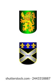 Illustration of Carroll Coat of Arms, Family Crest