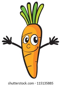 illustration of a carrot on a white background