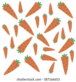 the illustration of the carrots,vector,orange carrot,vegetables