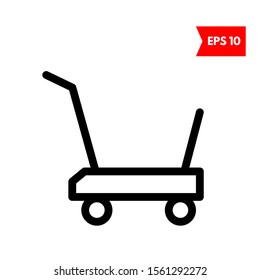 illustration of cart flat icon