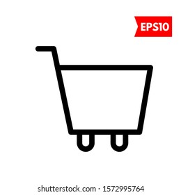 illustration of cart flat icon