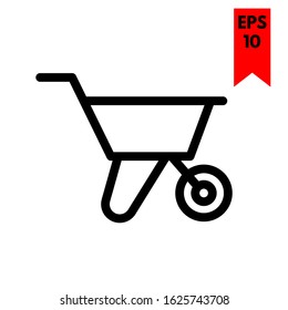 illustration of cart flat icon