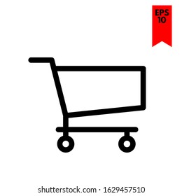 illustration of cart flat icon