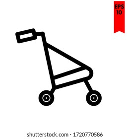 ilustración de icono plano de carro
