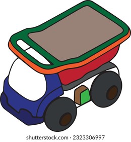 ilustración del carro con ruedas