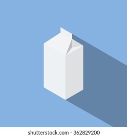 Illustration of carton of milk