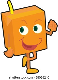 illustration of carton on white